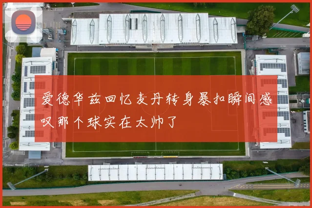 爱德华兹回忆麦丹转身暴扣瞬间感叹那个球实在太帅了